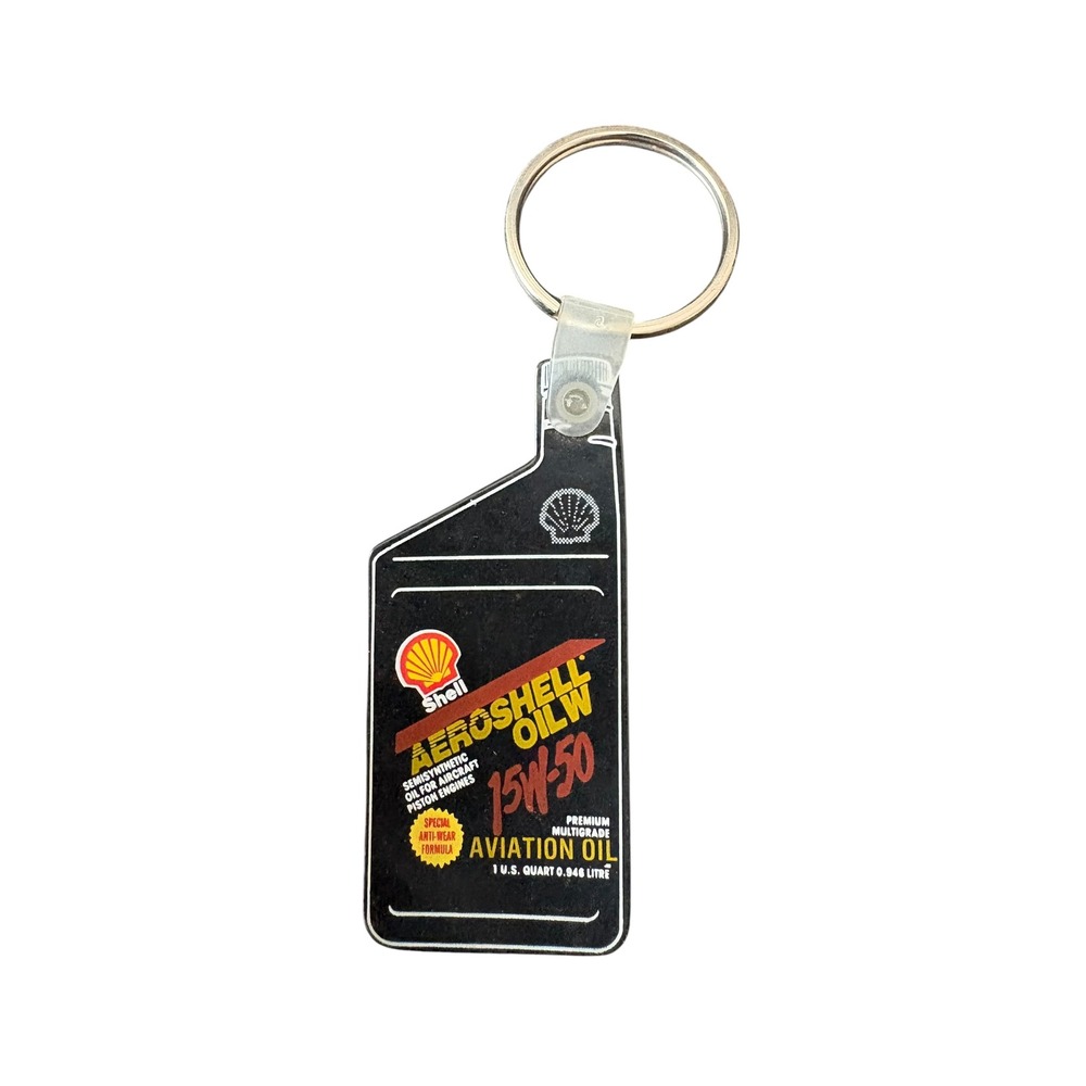 Shell‎ AeroShell Oil W 15W-50 Aviation Oil Advertising Keychain Aircraft Pilot